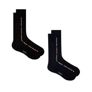 TWO Pairs of Paul Smith 'Signature Stripe' Central Trim Socks